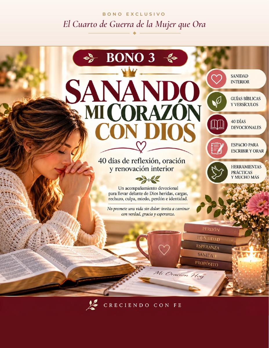 Portada del bono 3: Sanando mi corazón con Dios
