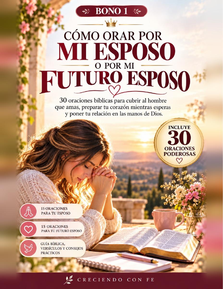 Portada del bono 1: Cómo orar por mi esposo o por mi futuro esposo